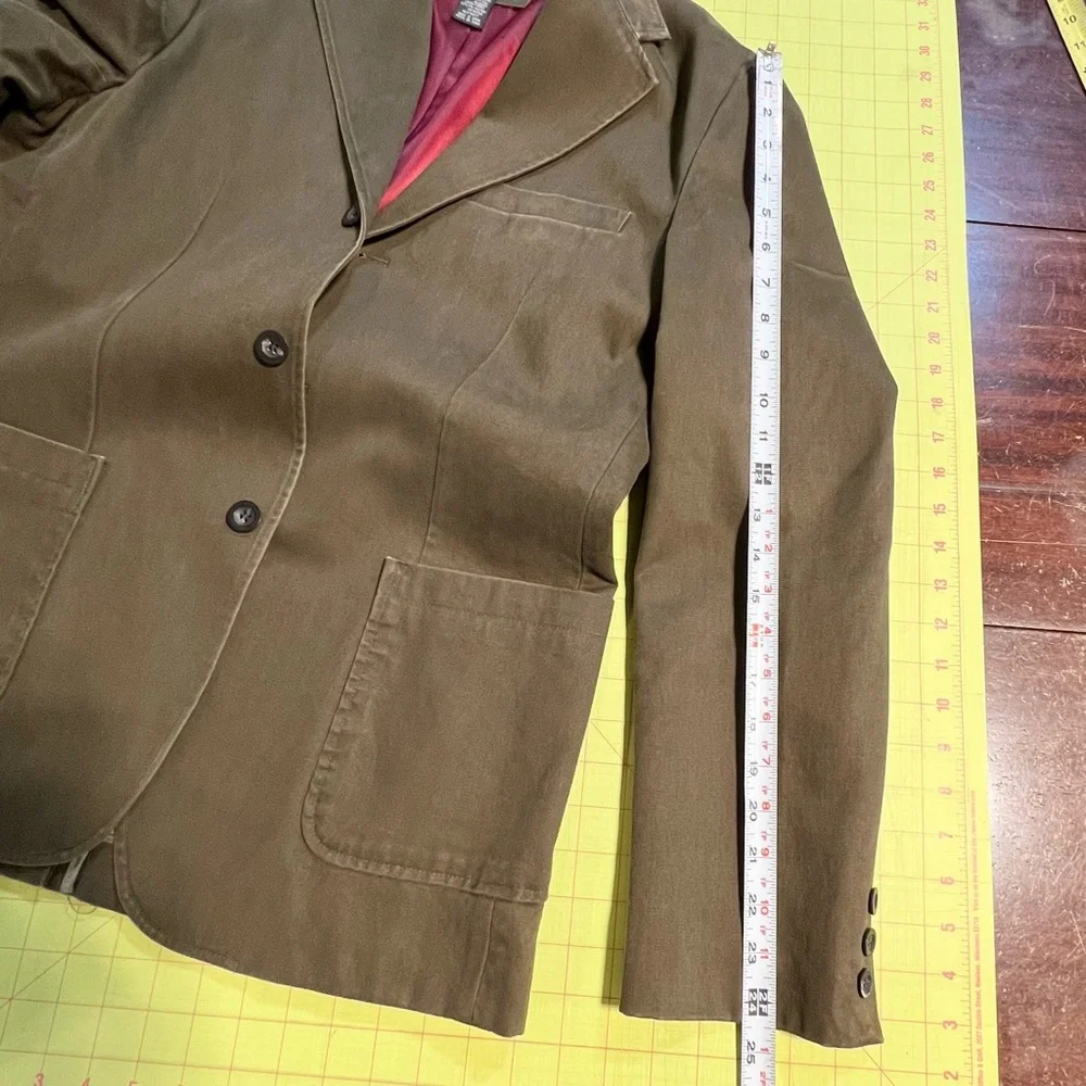 VINTAGE 100% cotton duck men’s‎ blazer sports jacket coat St. John’s bay neutral